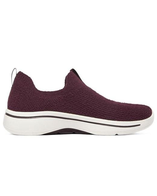 Skechers Red (Wmns) Go Walk Arch Fit 'Wine'