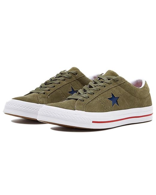 Converse Brown One Star Non-Slip Wear-Resistant Casual Skateboarding Shoes for men