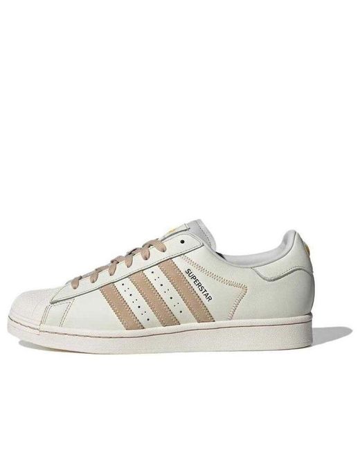 Adidas White Originals Superstar Tan' for men