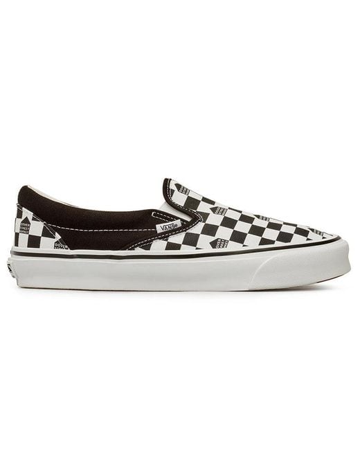 Vans Black Dover Street Market X Og Classic Slip-On Lx Checkerboard' for men
