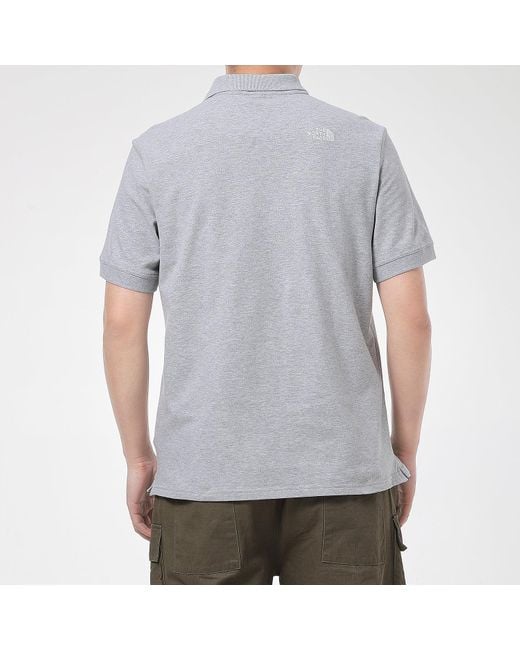 The North Face Gray Polo T-Shirts for men