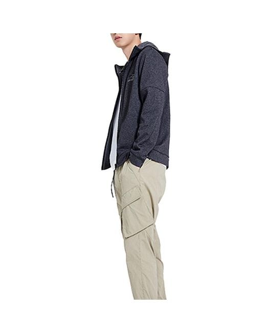 Li-ning Black Logo Cardigan Jacket 'Dark' for men