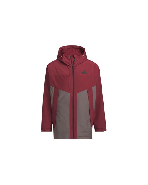 Adidas Red City Escape Blocking Jacket Asia Sizing for men