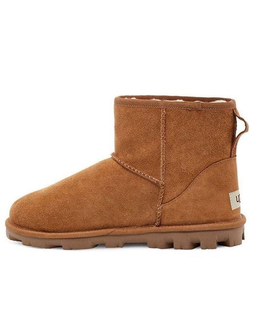 Ugg Brown (Wmns) Essential Mini Classic Fleece Lined