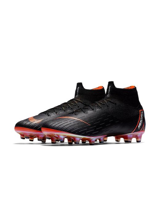Nike Black Mercurial Superfly 6 Elite Ag Artificial-Grass Neon' for men