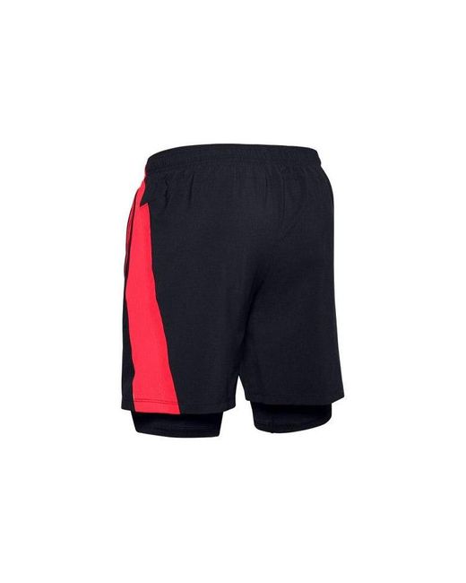 Under Armour Blue Launch Get Out Run 2-in-1 Running Shorts for men