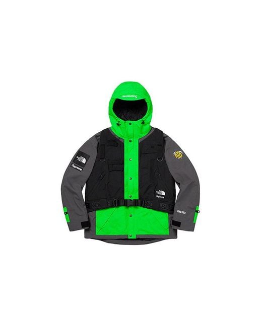 Supreme Green X The North Face Ss20 Week 3 Vest Interchange Jacket