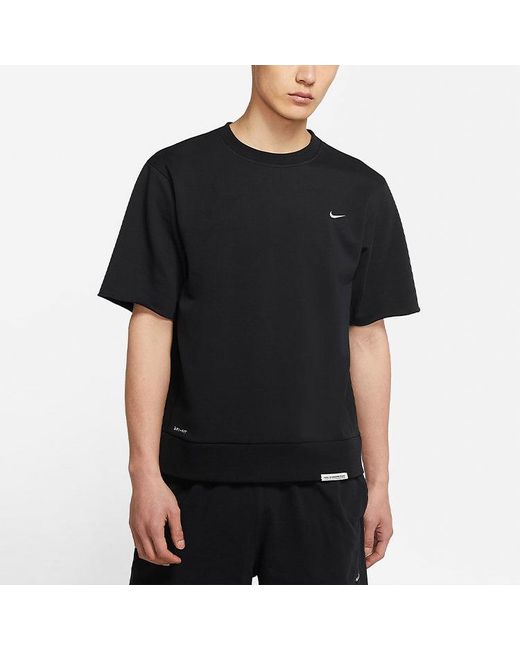 Nike Black Dri-Fit Standard Issue Round Neck Pullover Sports Short Sleeve for men