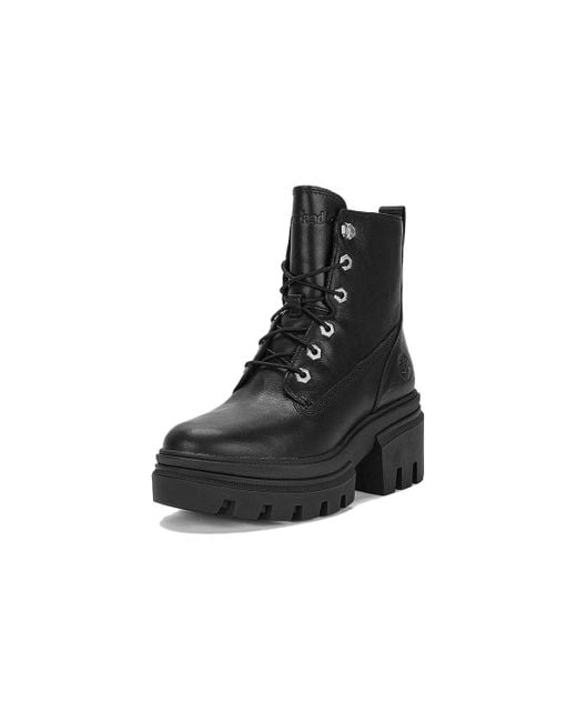 Timberland Black (Wmns) Everleigh 6 Inch Boots Full Grain'