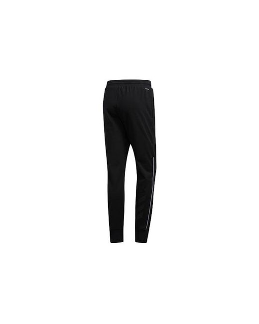 Adidas Black Sports Casual Fleece Basketball Trousers for men