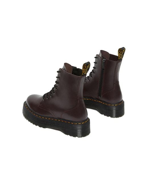 Dr. Martens Black Jadon Boot Smooth Leather Platforms