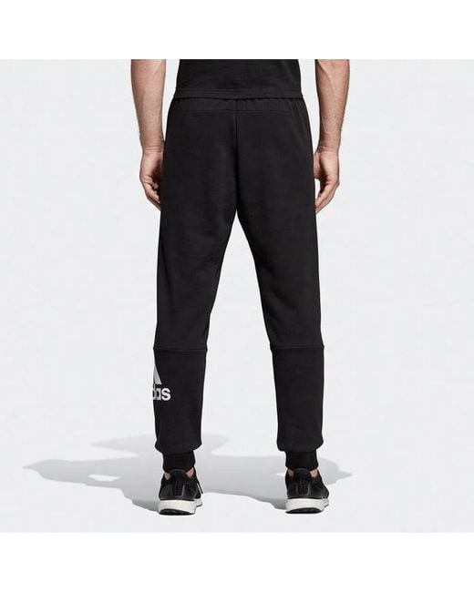 Adidas Black Stylish Knit Logo Bundle Feet Sports Long Pants for men