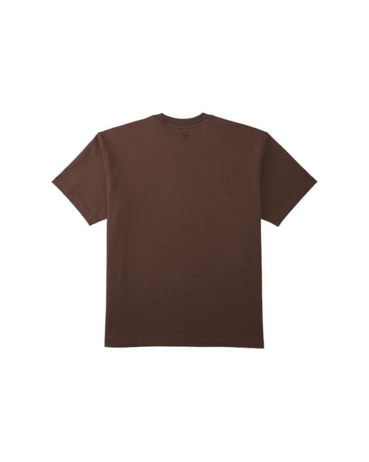 Adidas Originals X Pharrell Williams Crossover Solid Color Round Neck Pullover Sports Short Sleeve Brown T-shirt for men