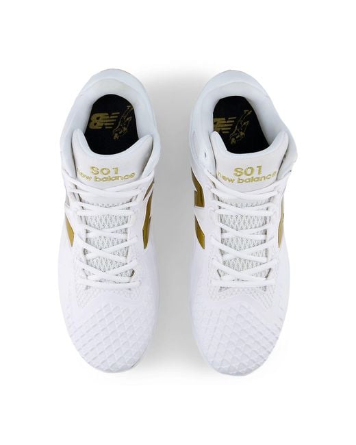 New Balance White Ohtani 1 Cleats Metallic' for men