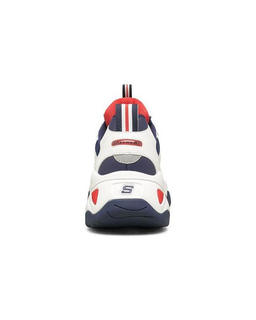 Skechers Blue D Lites Low-Top Running Shoes for men