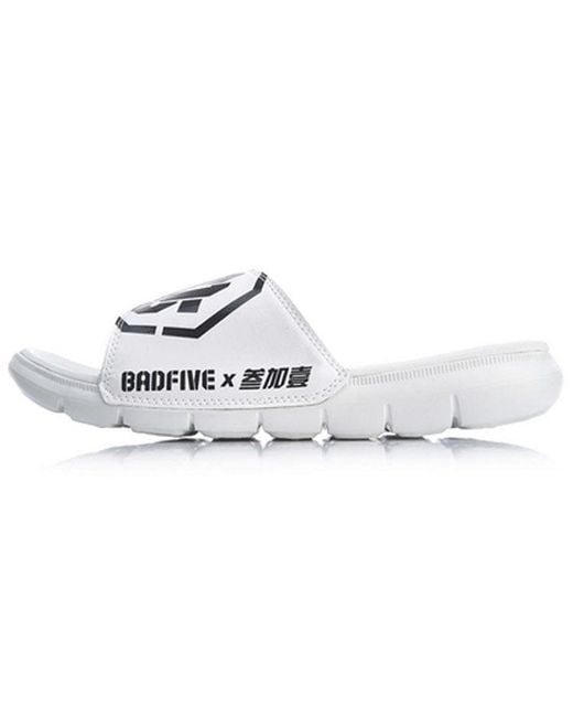 Li-ning White Bad Five Sandals for men