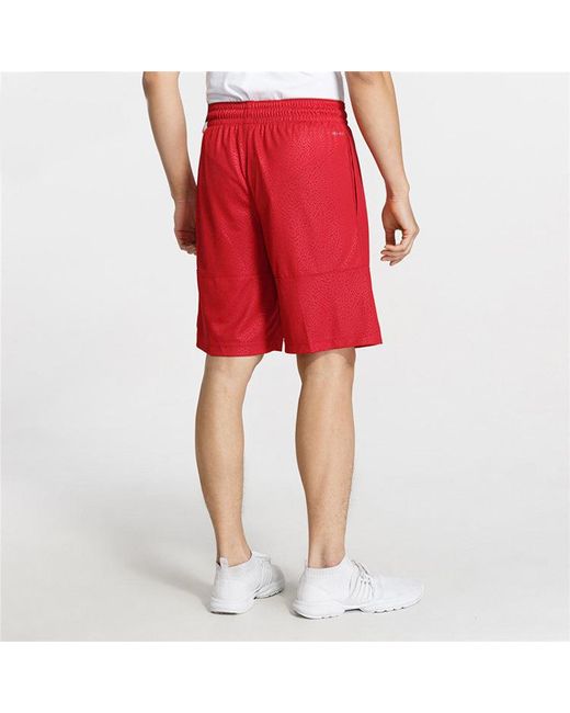 Nike Red Burst Crack Breathable Quick Dry Basketball Sports Shorts for men