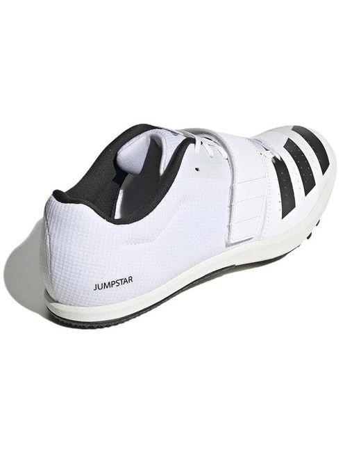 Adidas White Jumpstar Shoes for men