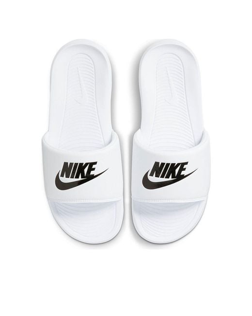 Nike White Victori One Slide for men