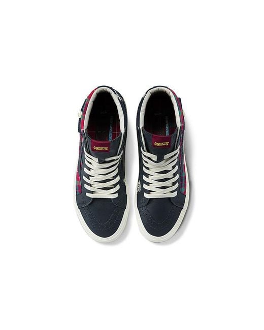 Vans Blue Baracuta X Sk8-Hi Pocket Vault Lx 'Tartan Plaid' for men