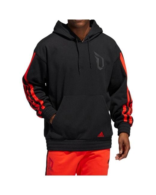 Adidas Black Basketball Sports Pullover for men