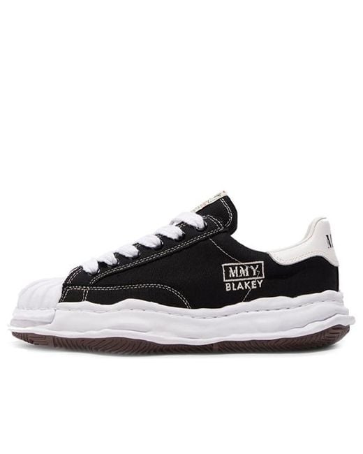 Maison Mihara Yasuhiro Black Blakey Og Sole Canvas Low-Top Sneaker for men