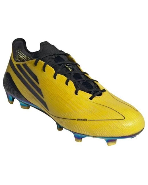 Adidas Yellow F50 Elite 2010 Leather Fg for men