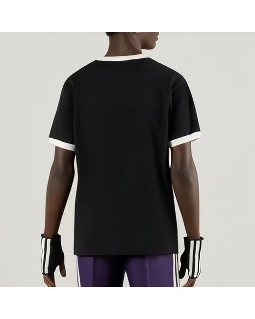 Gucci Black X Adidas Cotton T-Shirt for men