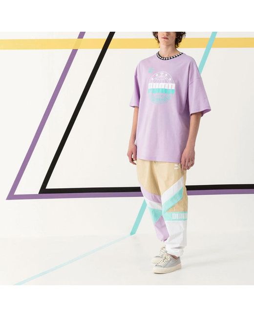 PUMA Purple X Diamond Oversize Tee for men