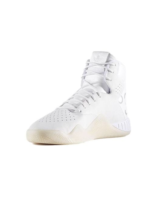 Adidas White Tubular Instinct 'Colored Reflective' for men