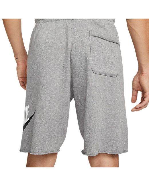 Nike Gray As Sportswear Spe Ft Alumni Short Logo for men