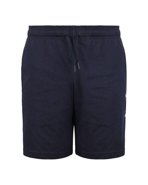 Adidas Blue E Lin Shrt Ft Logo Training Sports Shorts for men