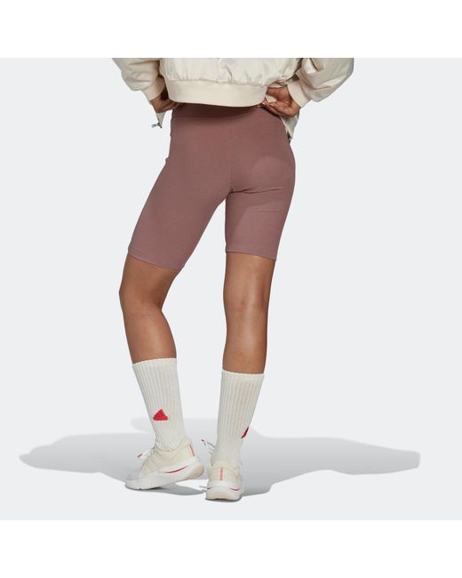 Adidas Purple (Wmns) Rib Biker Shorts