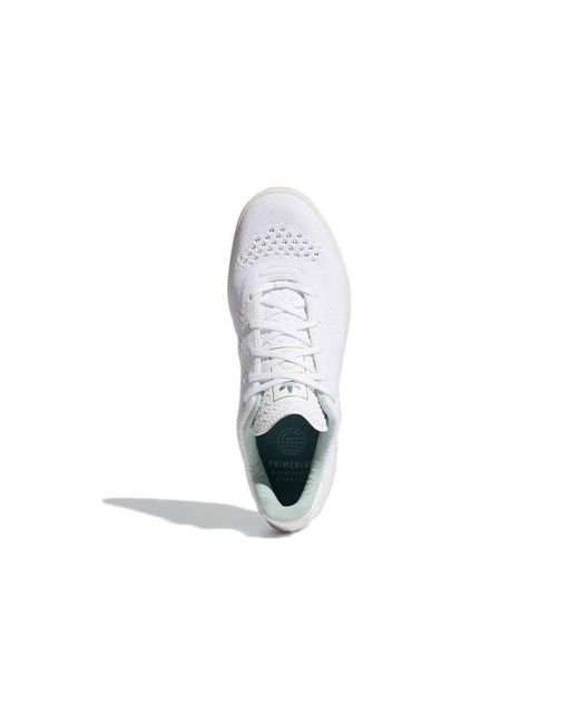 Adidas White Puig Primeknit Primeblue Hazy Emerald' for men