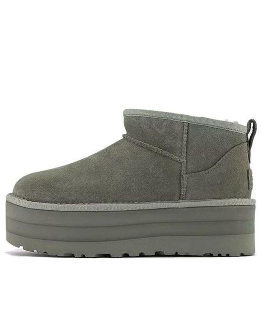 Ugg Gray (Wmns) Classic Ultra Mini Platform 'Moss'