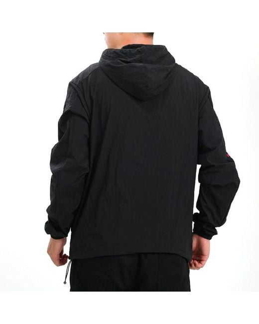 Nike Blue Jumpman Windbreaker Cardigan Sports Hooded Jacket for men