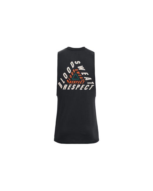 Under Armour Black Project Rock Dmnd Muscle Tank for men
