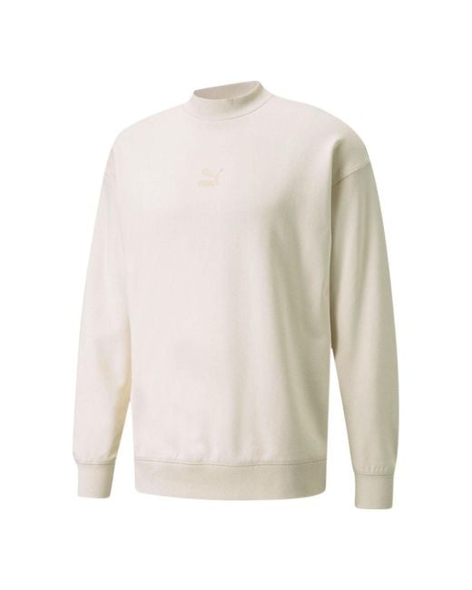 PUMA White Classics High Crew Neck Sweater for men