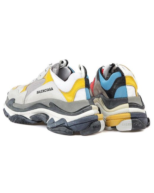 Balenciaga White Triple S Sneaker 'Split' for men