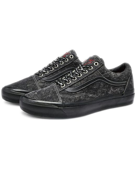 Vans Black Raised By Wolves X Og Old Skool Lx 'Acid Wash Denim' for men