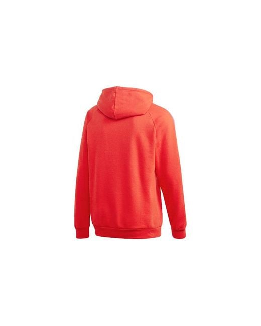 Adidas Red Originals 3Dtf 3 Stp Hood Logo Printing Raglan Sleeve Hooded Sports Fluorescence for men