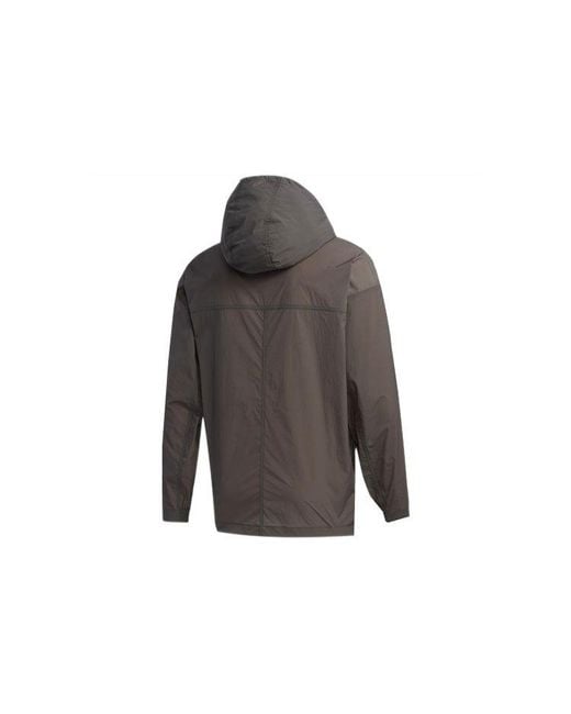 Adidas Gray Outdoor Casual Sports Hooded Jacket for men