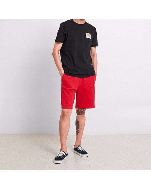 Vans Black Ap Diy Drop Short Sleeve Round Neck Couple Style for men