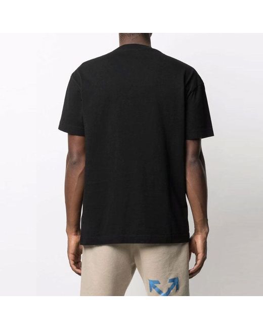 Palm Angels Black Ss21 Hong Kong Sprayed Logo T-Shirt for men