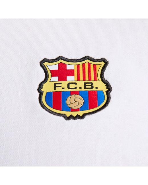 Nike White Soccer French Terry Pullover Hoodie for men