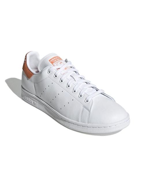 Adidas White Stan Smith Semi Coral' for men