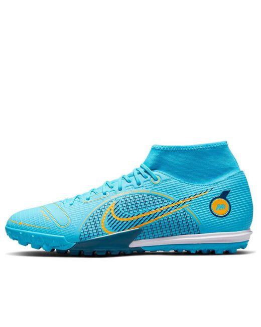 Nike Blue Mercurial Superfly 8 Academy Tf 'Chlorine' for men