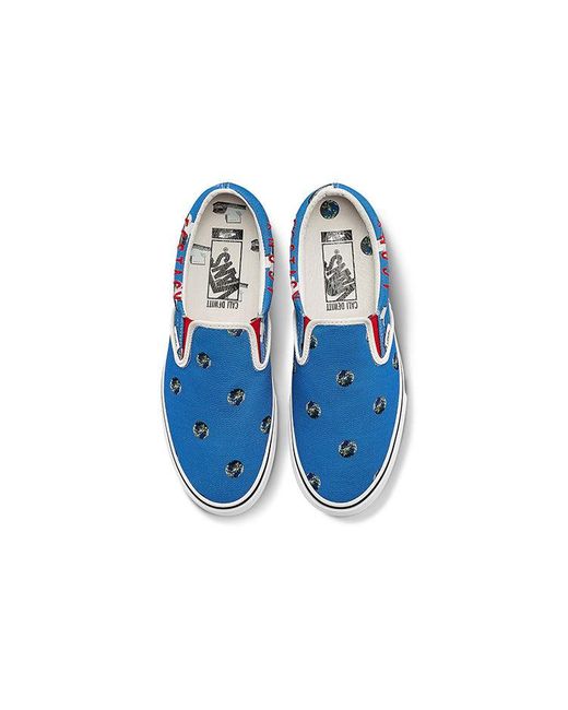Vans Blue Cali Thornhill Dewitt X Vault Classic Slip-On Lx Crisis Actor' for men