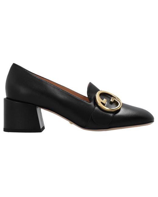Gucci Black (Wmns) Blonde Mid-Heel Pumps