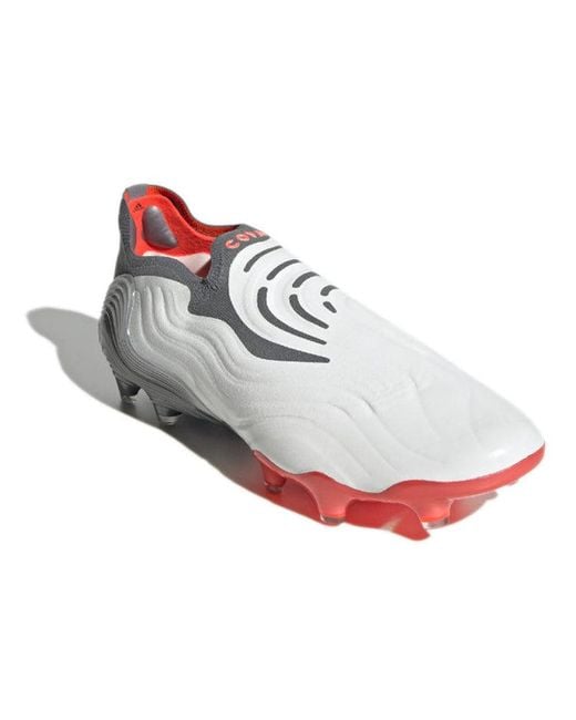 Adidas White Copa Sense+ Fg Solar' for men